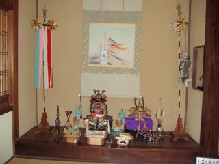 小山家の五月人形たち